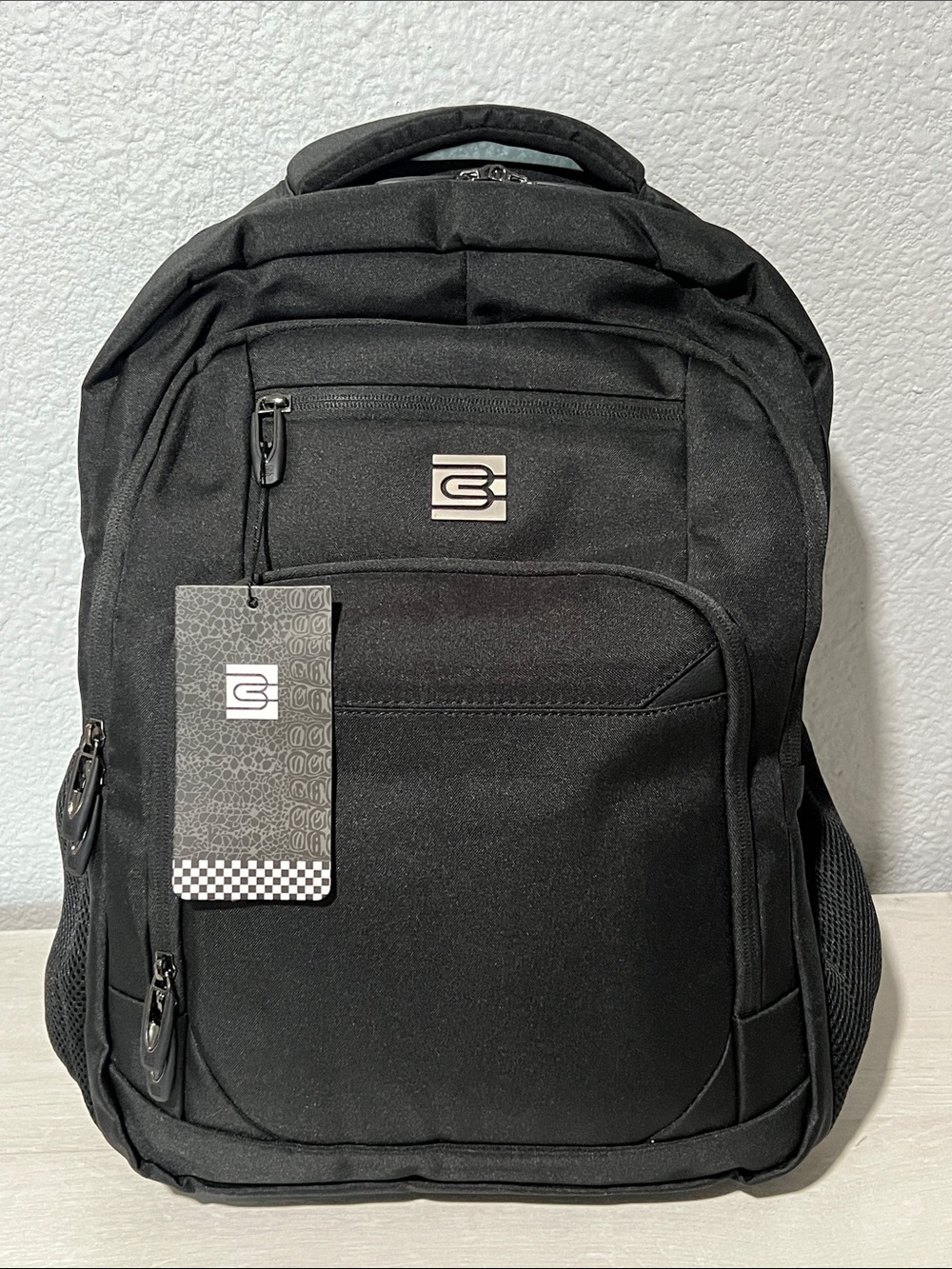 BRUNO CAVALLI Black Men's Laptop Backpack Office School. New with tag.
